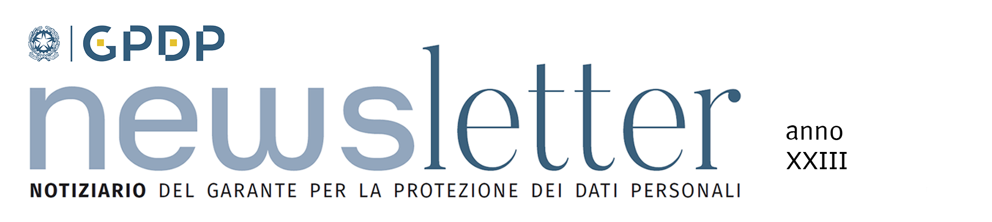 Logo Newsletter Garente per la Protezione dei Dati Personali